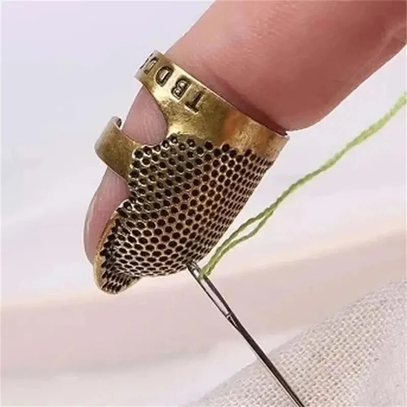 Sewing Thimble Metal - Adjustable Vintage Sewing Thimble, Handmade Non-slip