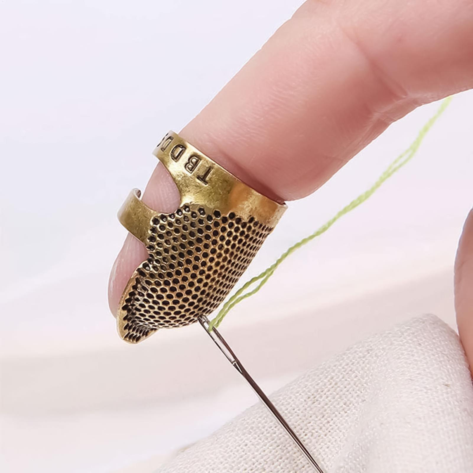 Sewing Thimble Metal - Breathable Holes Sewing Thimble Wearable Finger