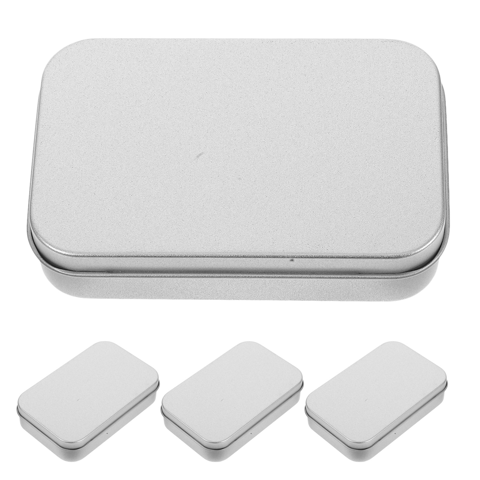 Sewing Lab - 4Pcs Small Tinplate Storage Box Hinged