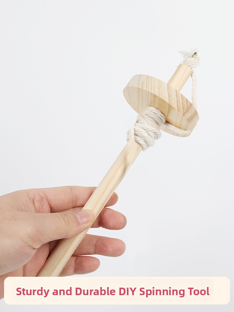 Textile For Sewing - Wooden Spinning Mallet DIY Yarn Comb
