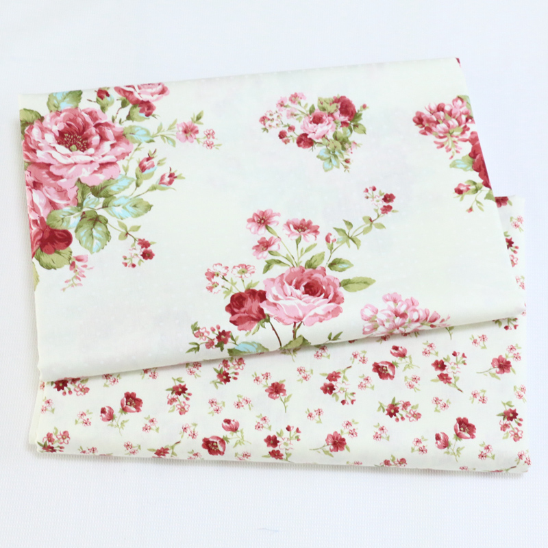 Textile For Sewing - Cotton Twill Printed Fabric Peony Small