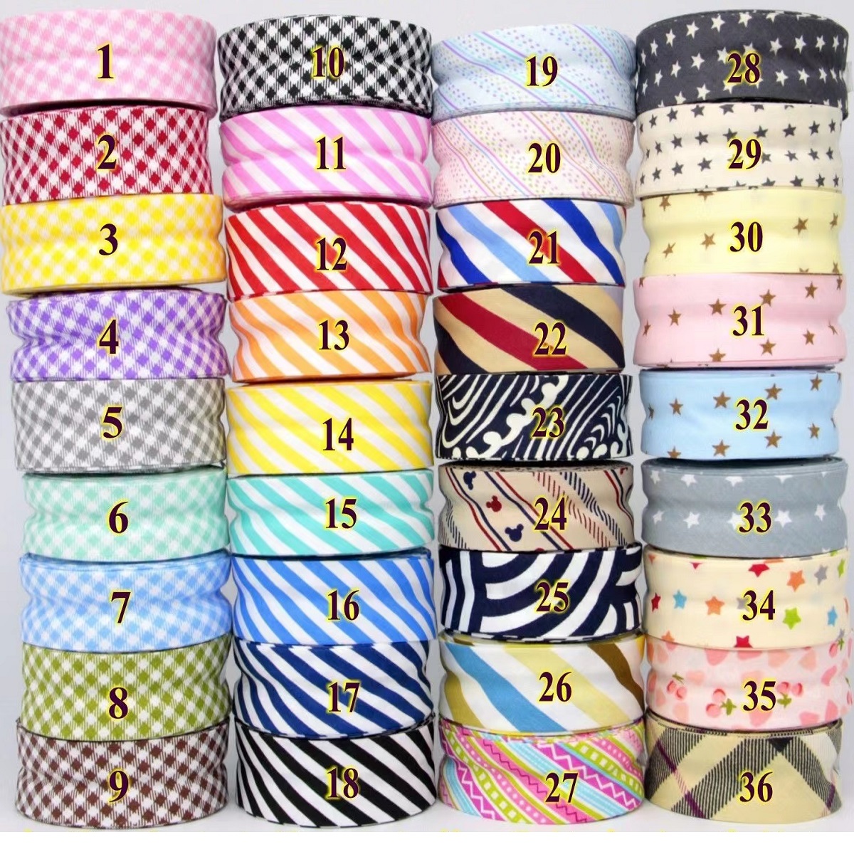 25mm Cotton Single Folded Bias - Binding Tape Bias ulasan dan harga