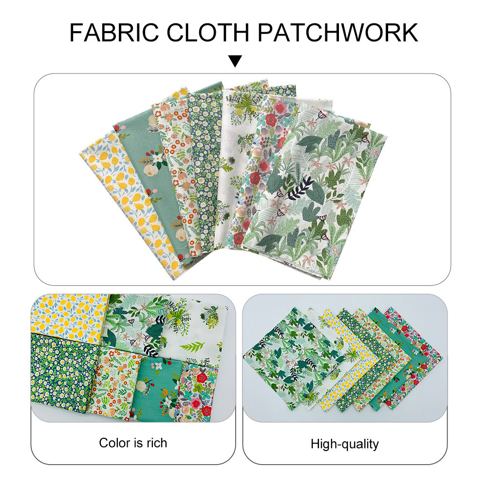 7 Pcs Floral Sewing Cloth Prec - Textile For Sewing ulasan dan harga