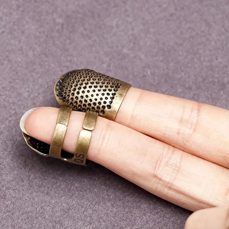 Adjustable Vintage Sewing Thim - Sewing Thimble Metal ulasan dan harga