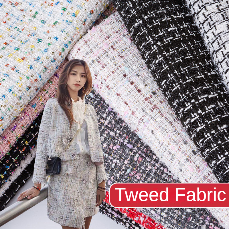 Tweed Fabric By The Meter for  - Sewing Tweed ulasan dan harga