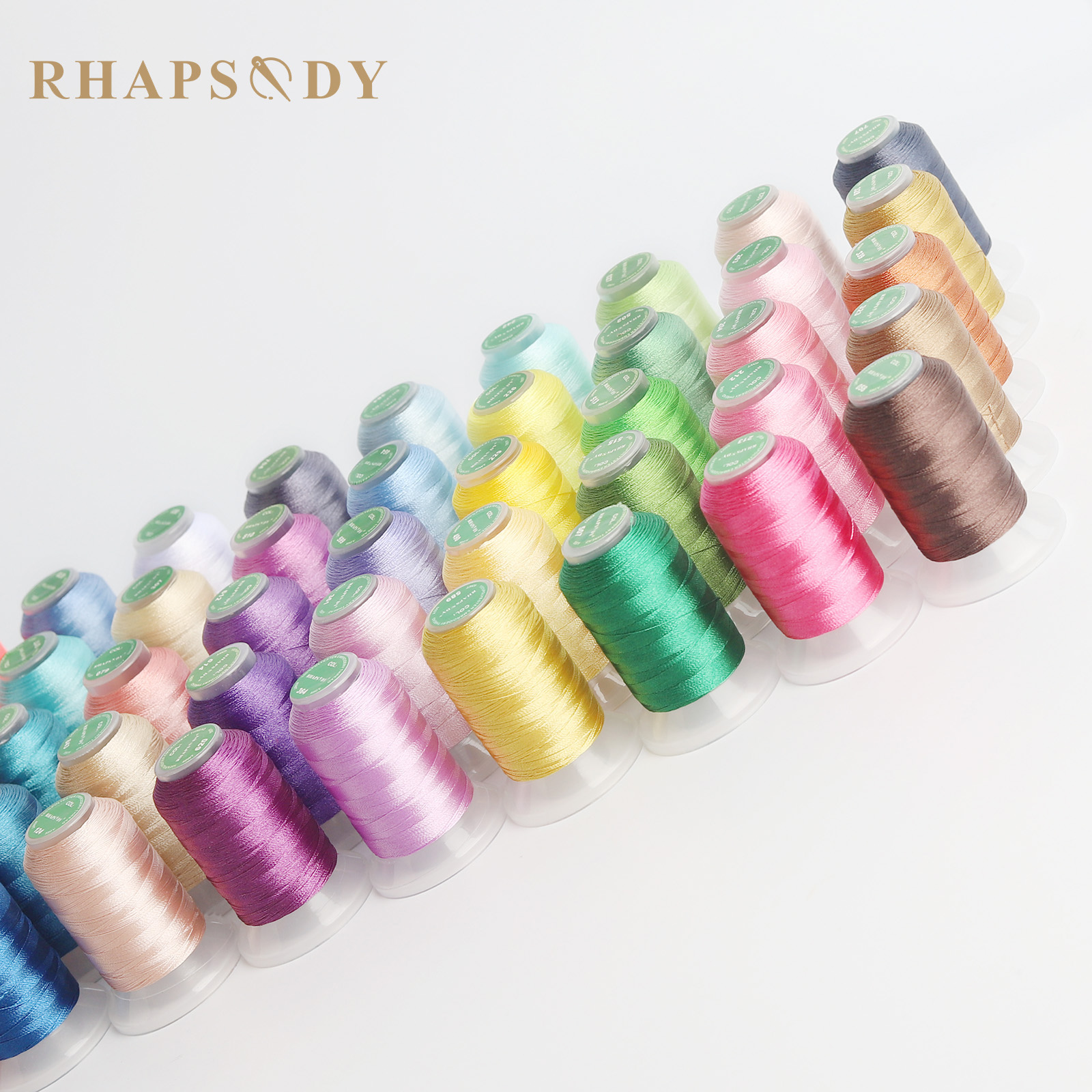 40WT Polyester Embroidery Thre - Serger Thread Cone ulasan dan harga