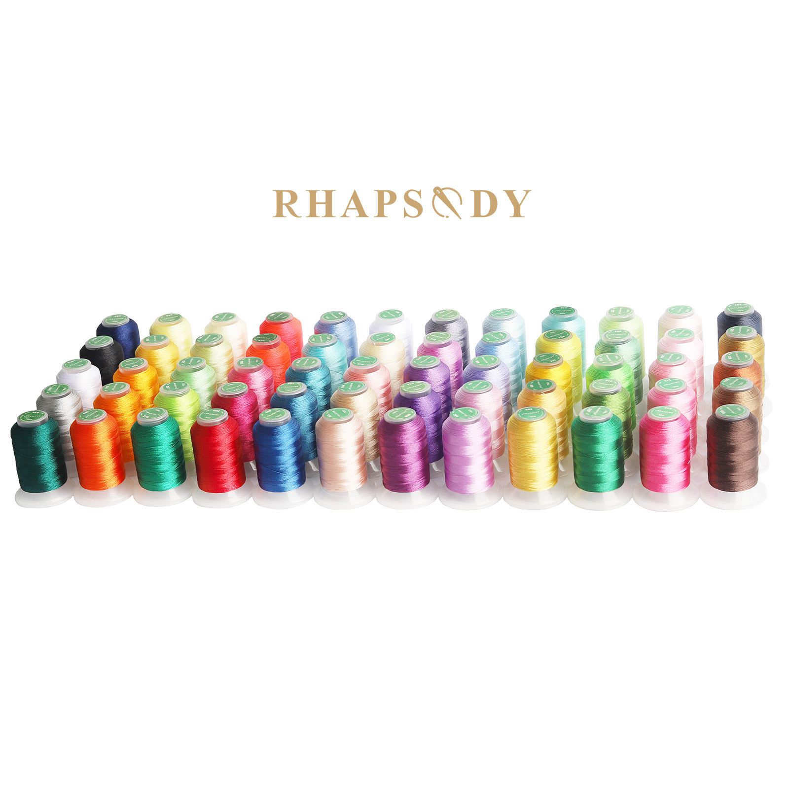 40WT Polyester Embroidery Thre - Serger Thread Cone ulasan dan harga