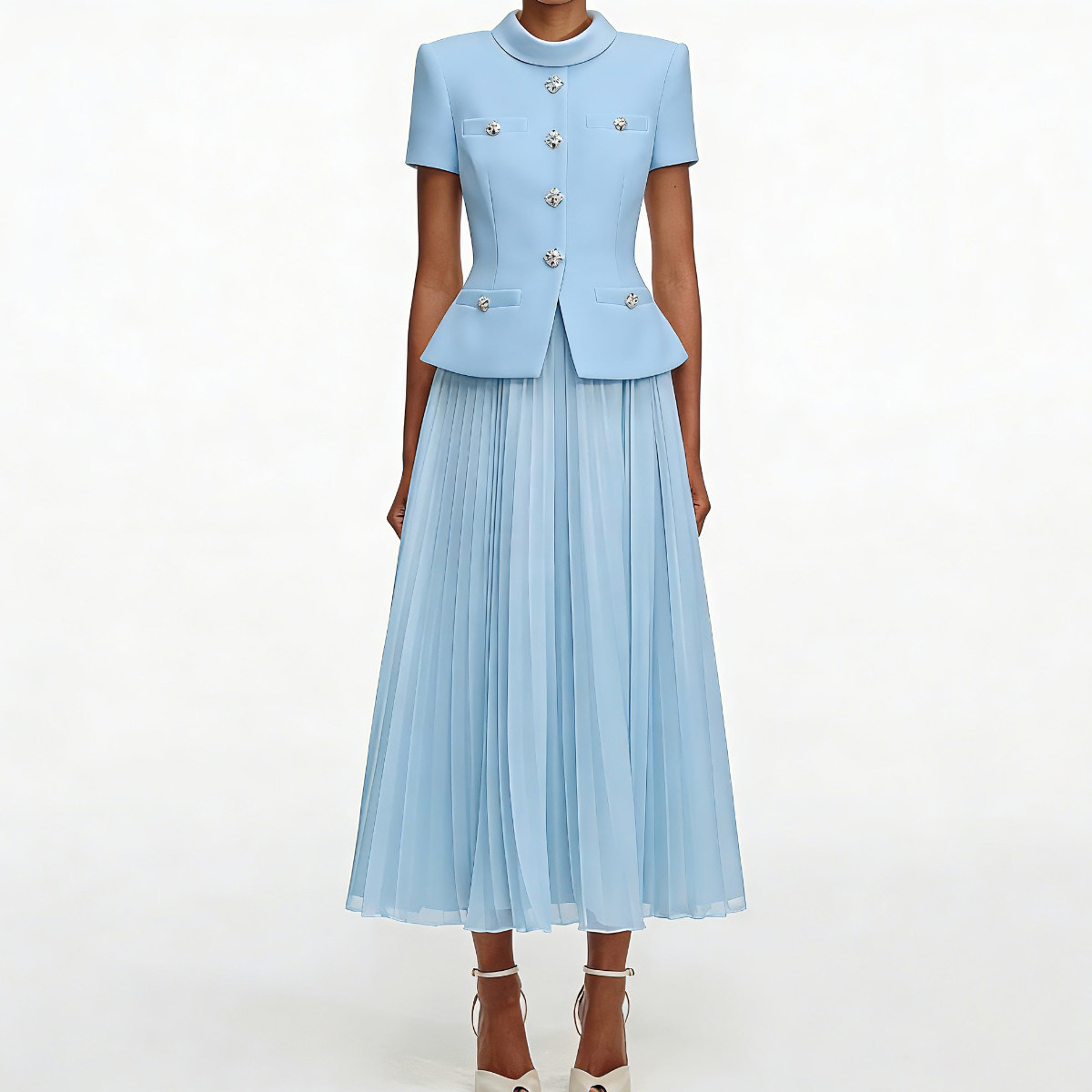Brand Elegant Two Piece Set Su - Sewing Tweed ulasan dan harga