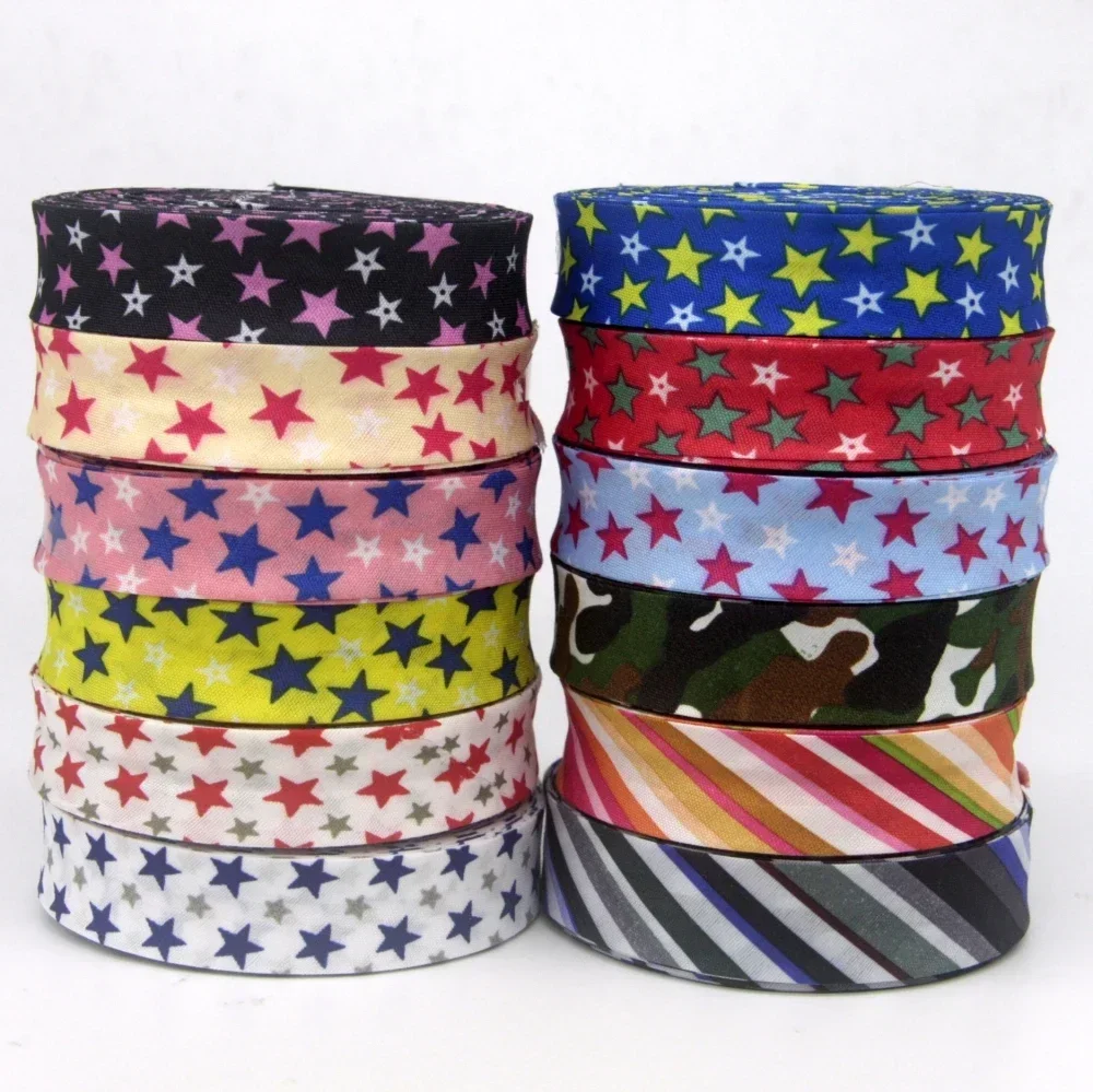 Polyester Checks Stars Stripes - Binding Tape Bias ulasan dan harga