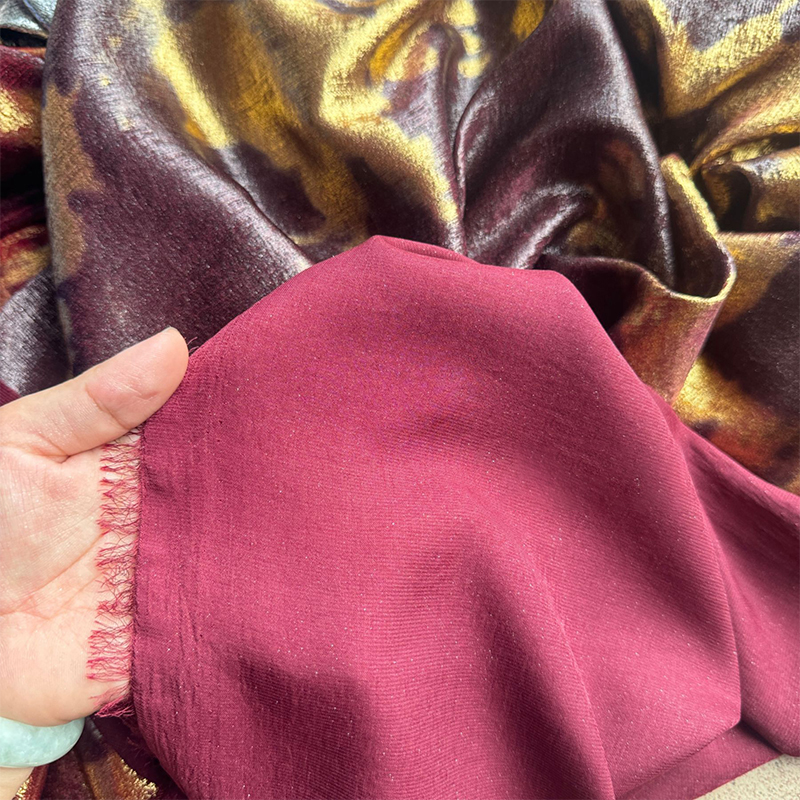 1yard Irregular Gold-Stamped V - Sewing Fabric ulasan dan harga