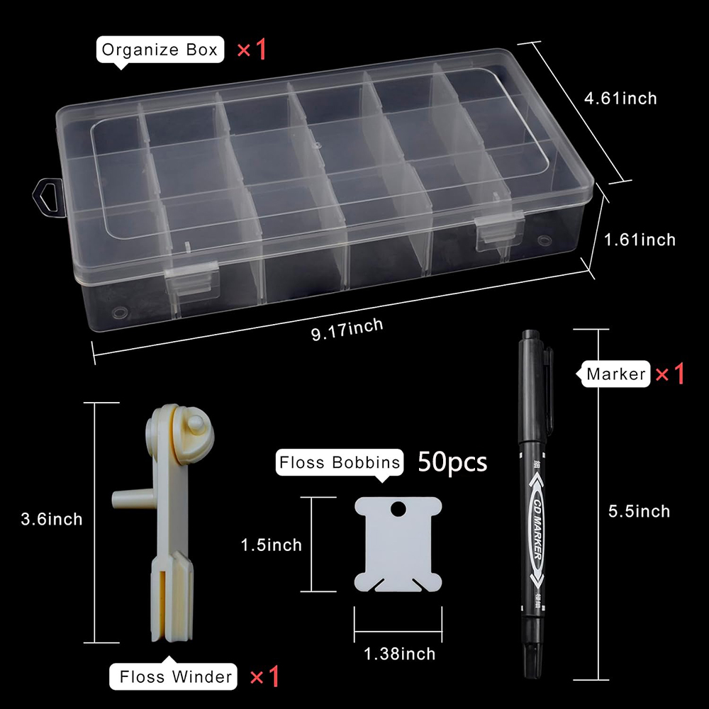 Embroidery Floss Organizer 18  - Embroidery Floss Thread ulasan dan harga