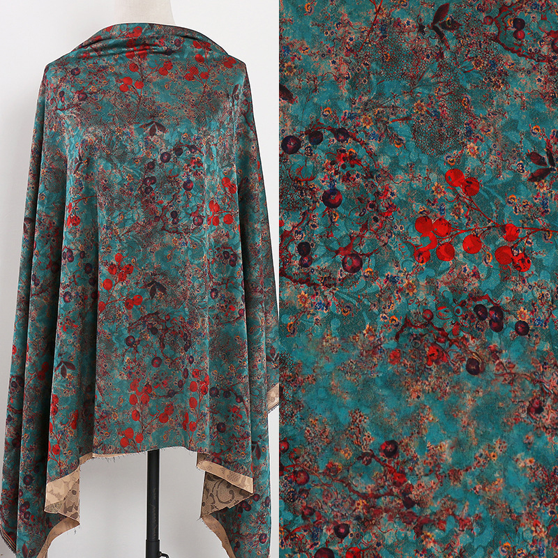 1m Floral Printed Fabric Imita - Sewing Fabric ulasan dan harga