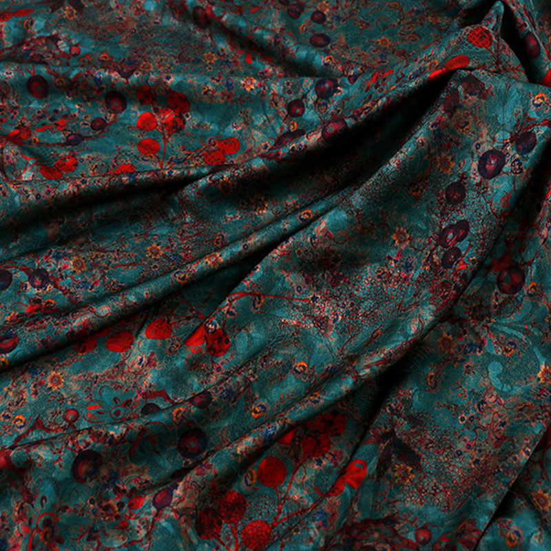 1m Floral Printed Fabric Imita - Sewing Fabric ulasan dan harga