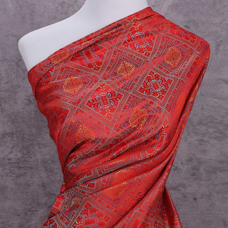 Chinese Style Jacquard Brocade - Sewing Fabric ulasan dan harga