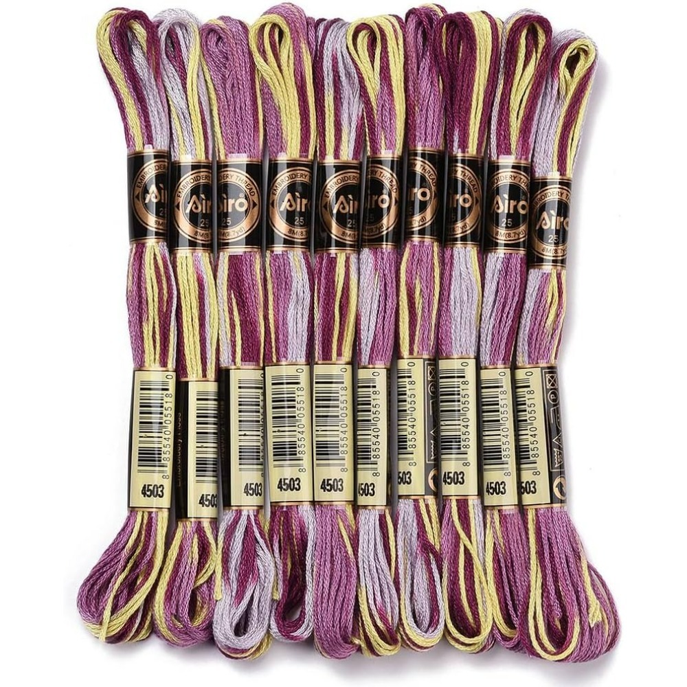 6 Strands Purple Variegated Em - Embroidery Floss Thread ulasan dan harga