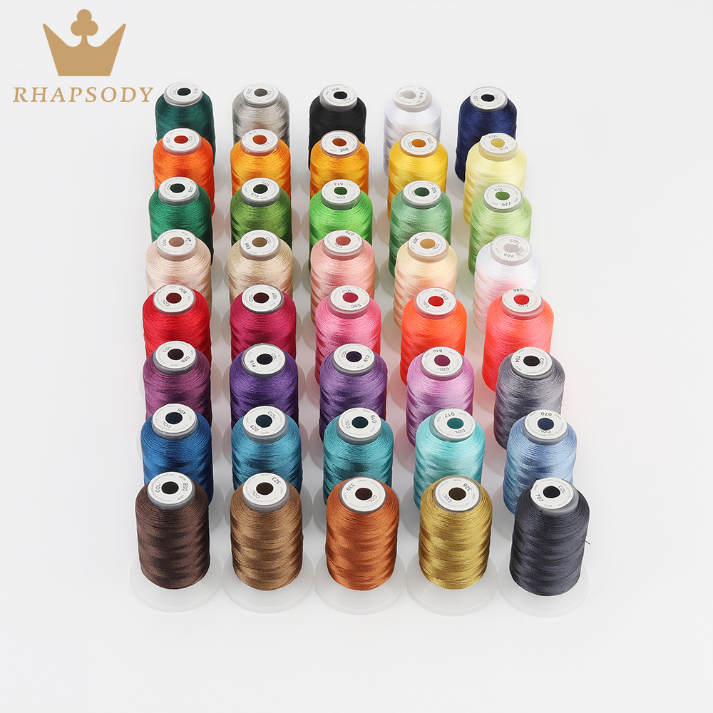 40W Polyester Embroidery Threa - Serger Thread Cone ulasan dan harga