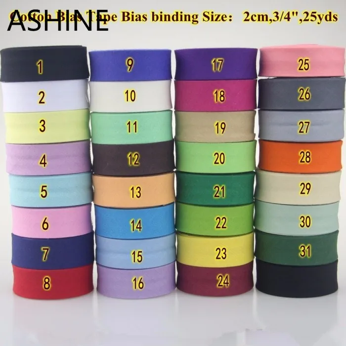 Cotton Bias Fold Tape Webbing  - Binding Tape Bias ulasan dan harga