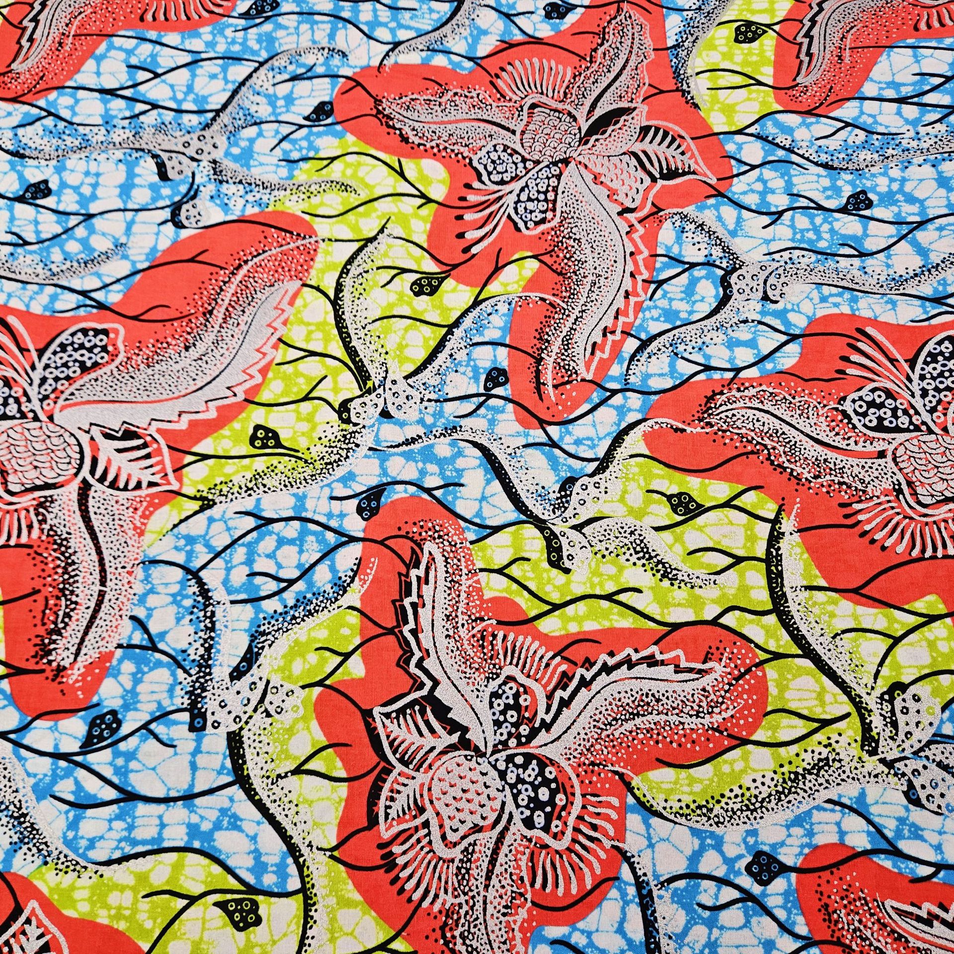 6Yards Long Printed Multicolor - Sewing Batik ulasan dan harga