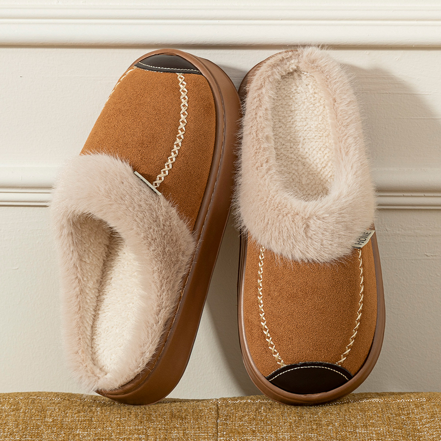 Fashion Women Slippers Winter  - Sewing Cotton ulasan dan harga