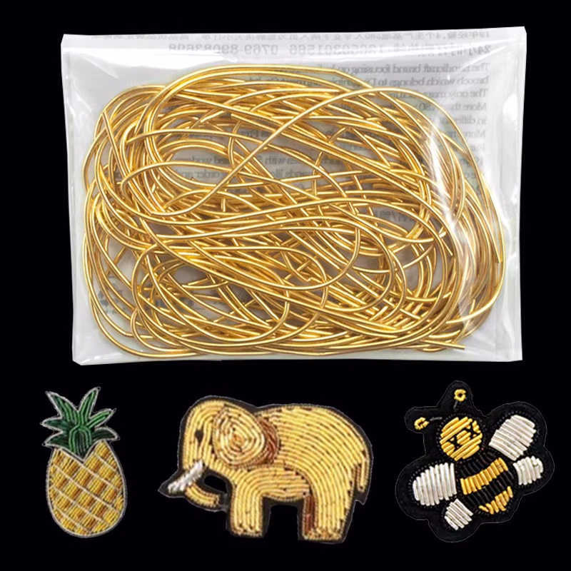 2.6M 1-1.5mm Bullion Wire Fren - Embroidery Floss Thread ulasan dan harga