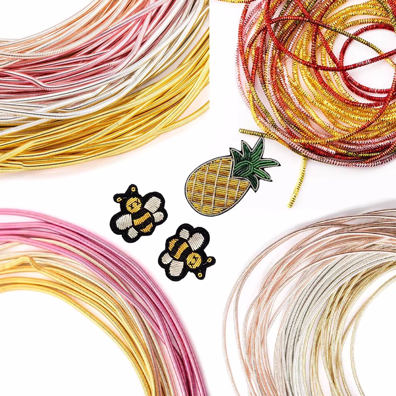 2.6M 1-1.5mm Bullion Wire Fren - Embroidery Floss Thread ulasan dan harga