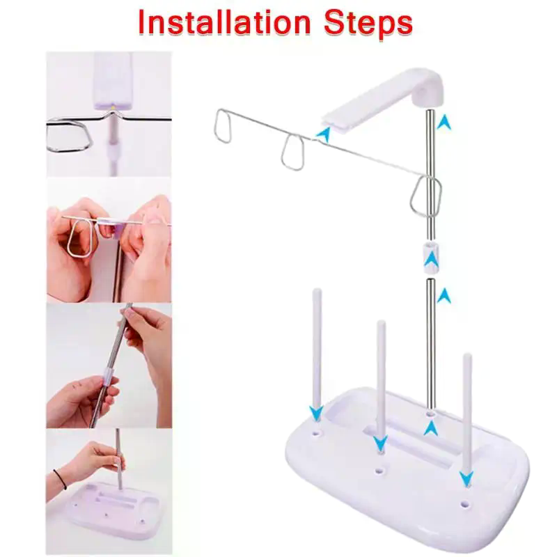 Premium Cone Thread Stand Hold - Serger Thread Cone ulasan dan harga