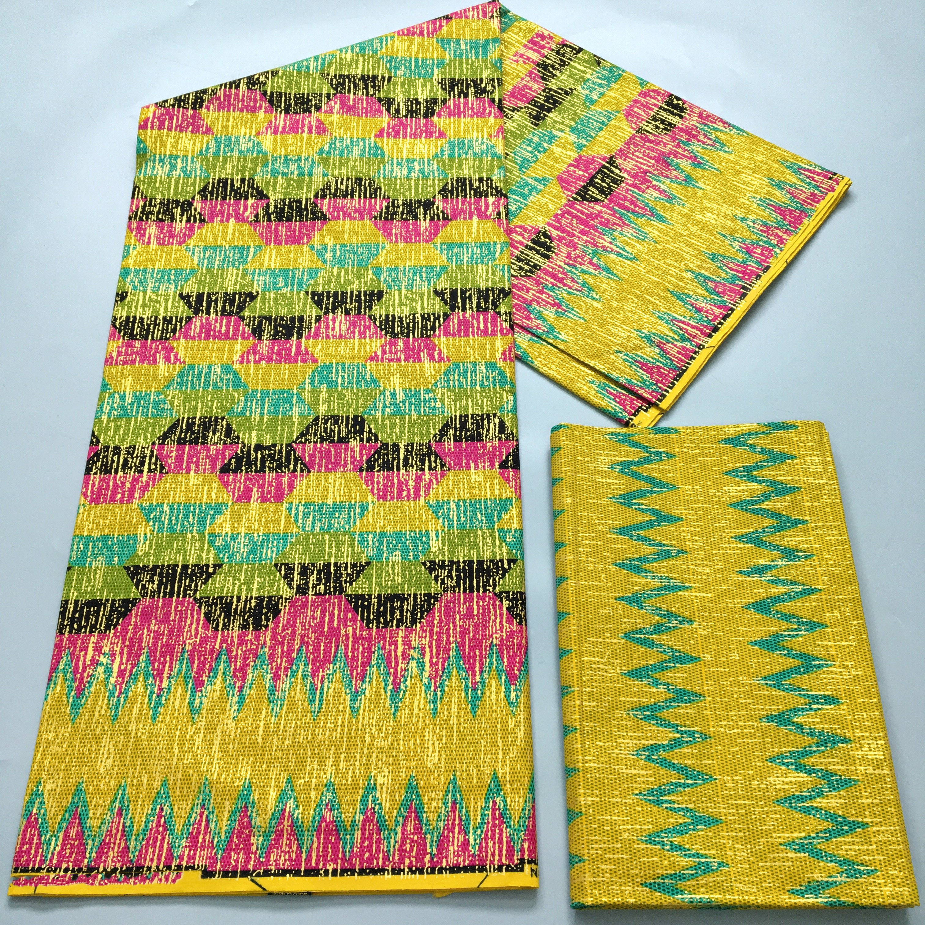 4+2 Yards African Ankara Golde - Sewing Batik ulasan dan harga