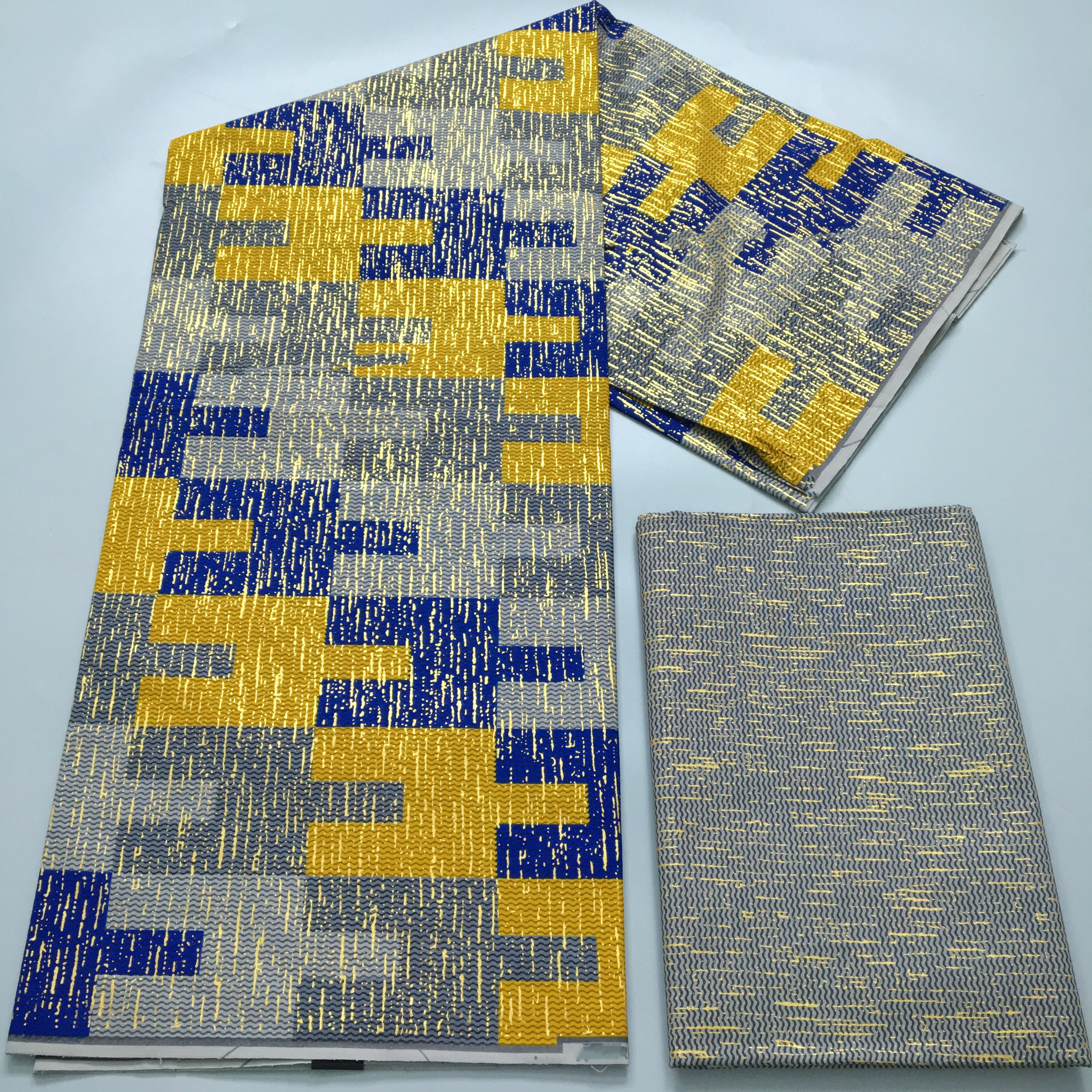 4+2 Yards African Ankara Golde - Sewing Batik ulasan dan harga