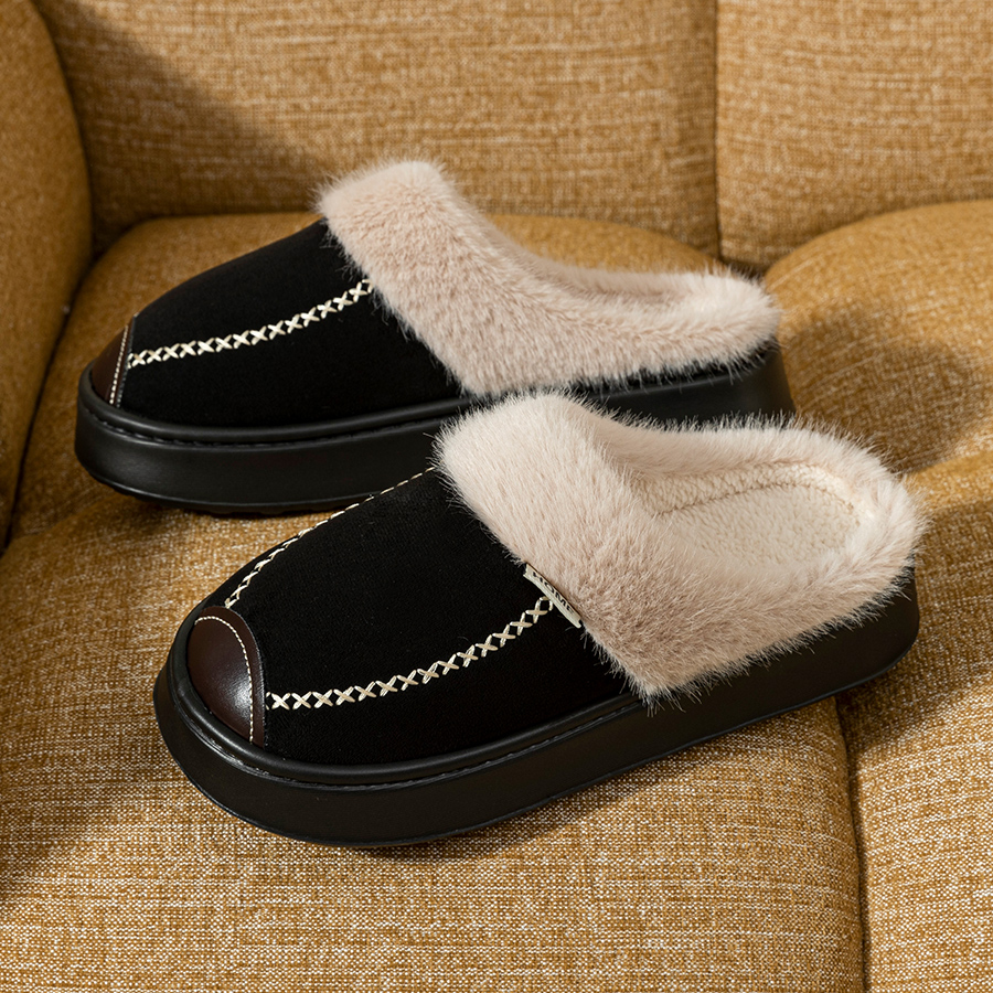 Fashion Women Slippers Winter  - Sewing Cotton ulasan dan harga