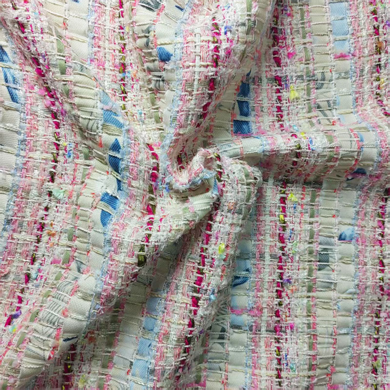 Pink and White Woven Ribbon Ya - Sewing Tweed ulasan dan harga
