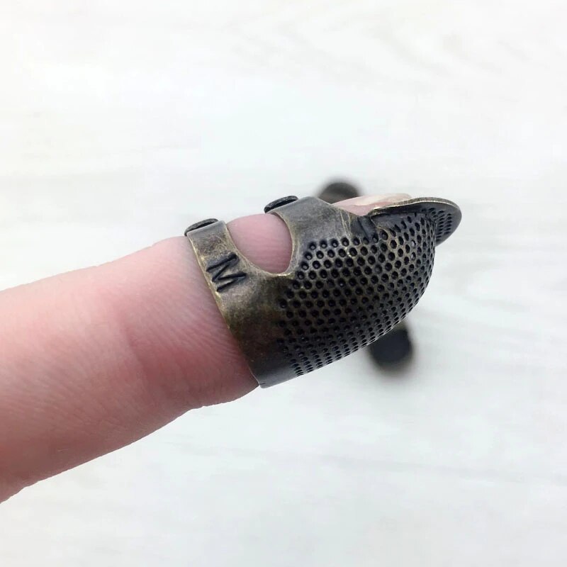 Non Slip Vintage Adjustable Se - Sewing Thimble Metal ulasan dan harga