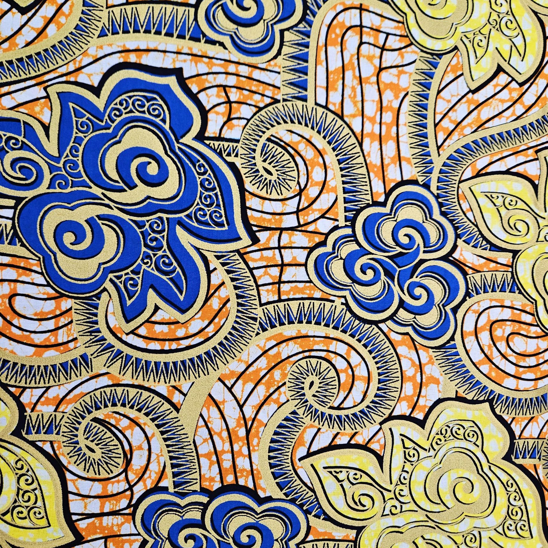 6Yards Long Cotton African Sty - Sewing Batik ulasan dan harga