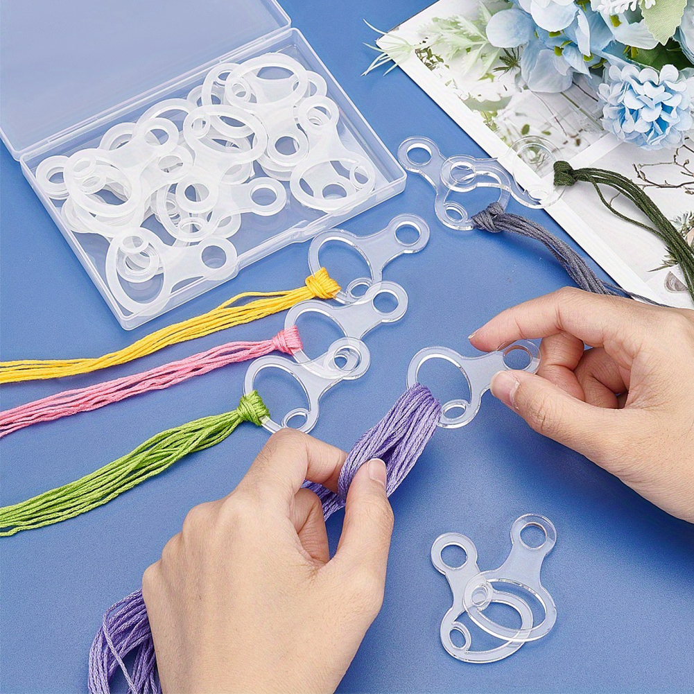 40Pcs Acrylic DIY Craft Embroi - Embroidery Floss Thread ulasan dan harga
