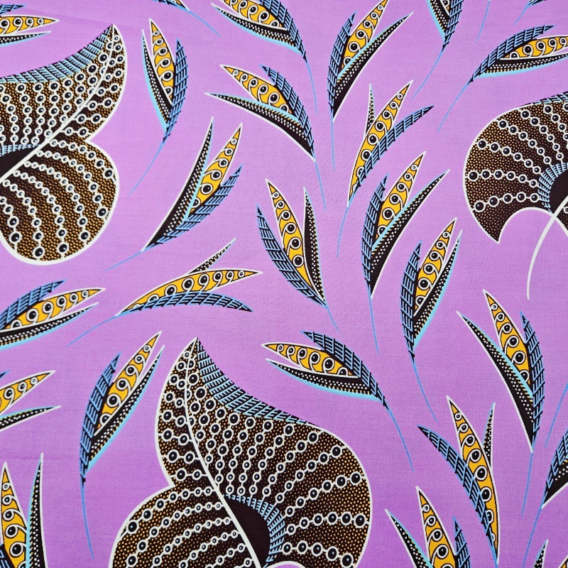 46Inch * 6Yards Purple African - Sewing Batik ulasan dan harga