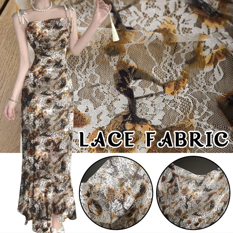 50Cm Retro French Lace Print C - Sewing Batik ulasan dan harga
