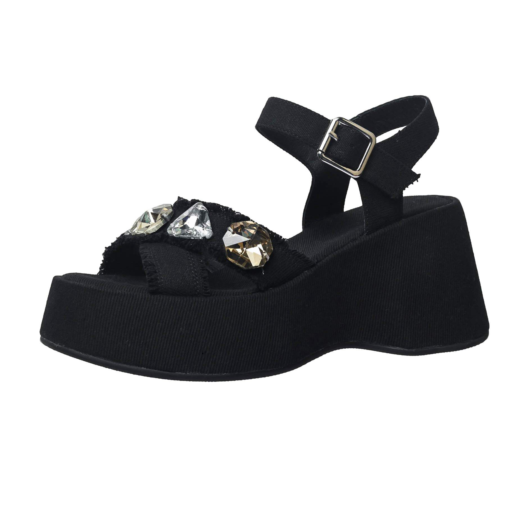 Krazing Pot Denim Peep Toe Pla - Sewing Fabric ulasan dan harga
