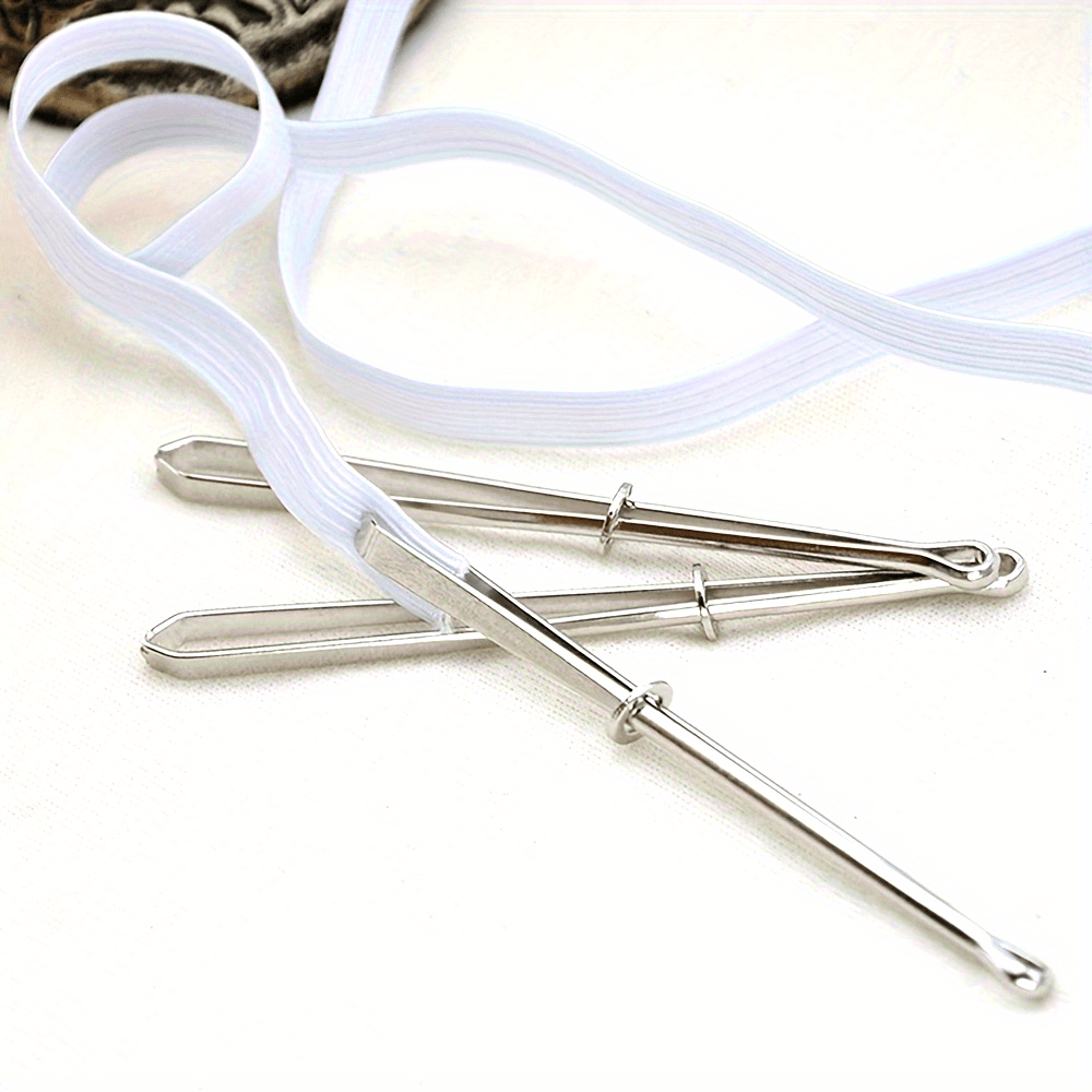 2pcs Elastic Belt Threader, Se - Sewing Thimble Metal ulasan dan harga