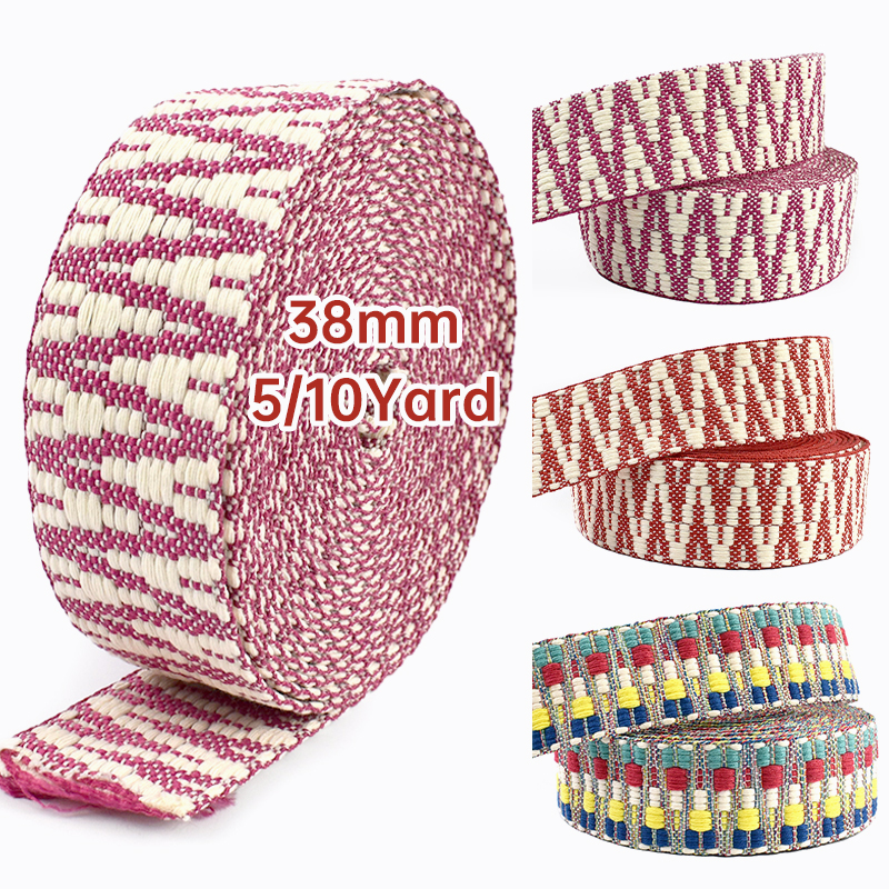 5Yards Jacquard Webbing 38/50m - Binding Tape Bias ulasan dan harga