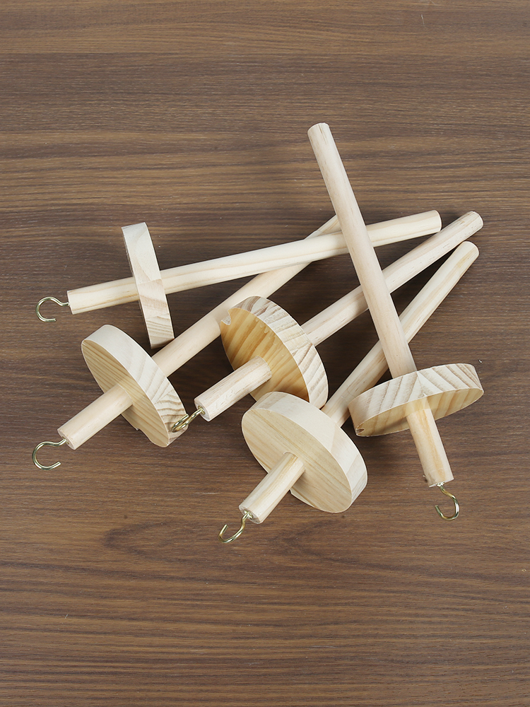 Wooden Spinning Mallet DIY Yar - Textile For Sewing ulasan dan harga