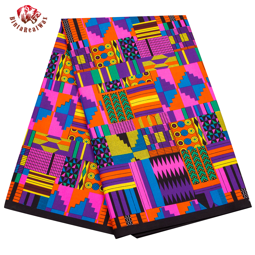 African Print Polyester Fabric - Sewing Batik ulasan dan harga