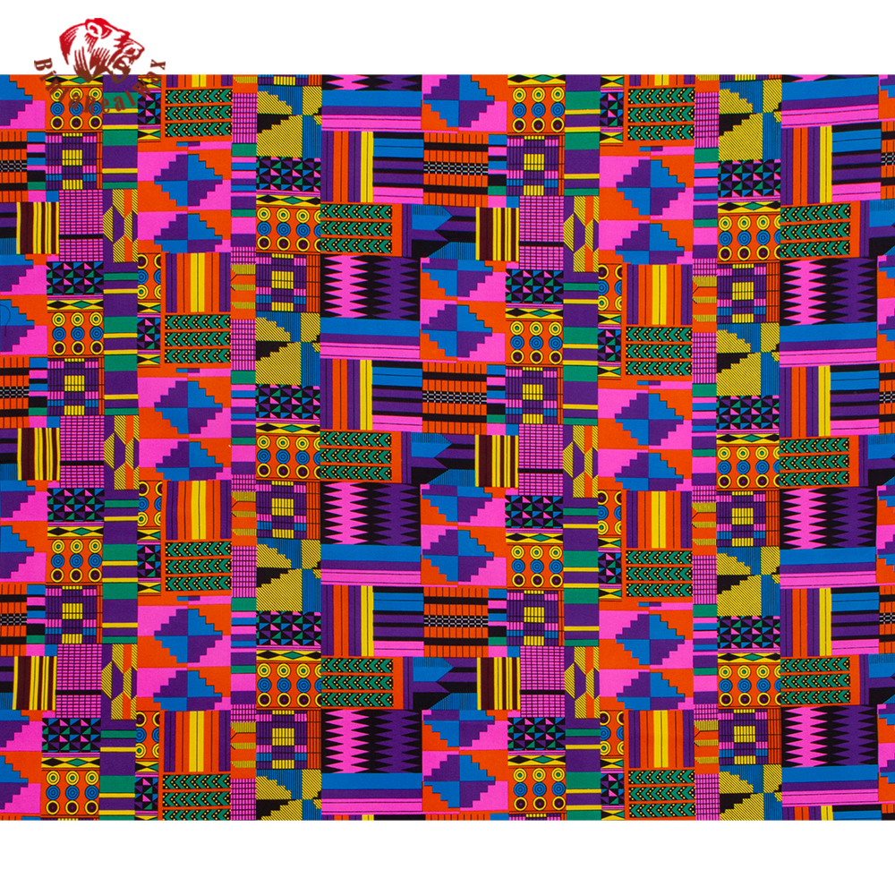 African Print Polyester Fabric - Sewing Batik ulasan dan harga