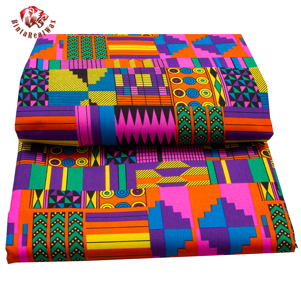 African Print Polyester Fabric - Sewing Batik ulasan dan harga