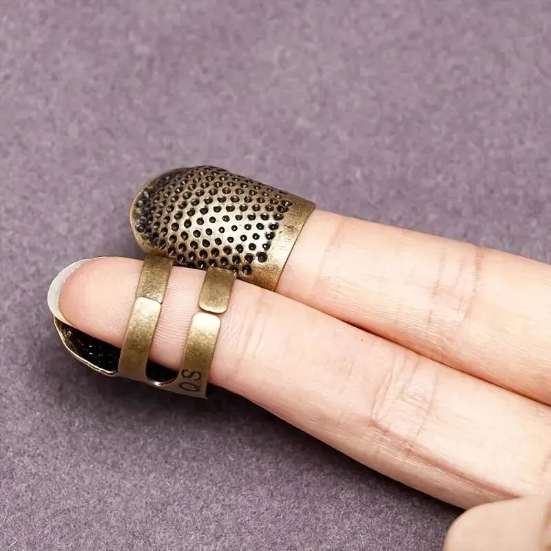 10pcs Adjustable Sewing Thimbl - Sewing Thimble Metal ulasan dan harga
