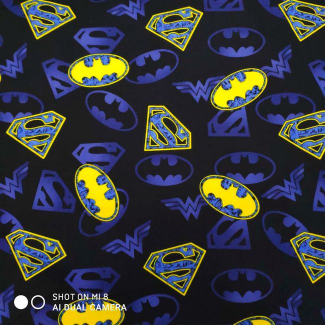 140cm Width Cartoon Batman Log - Textile For Sewing ulasan dan harga