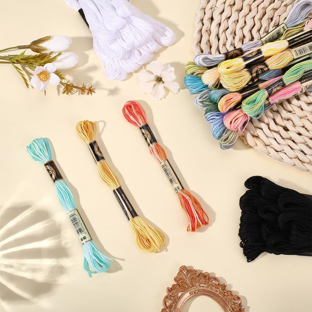 42 Skeins Polyester Embroidery - Embroidery Floss Thread ulasan dan harga