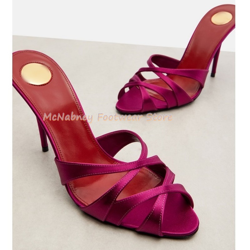 Pointed Stilettos Satin Fabric - Sewing Fabric ulasan dan harga